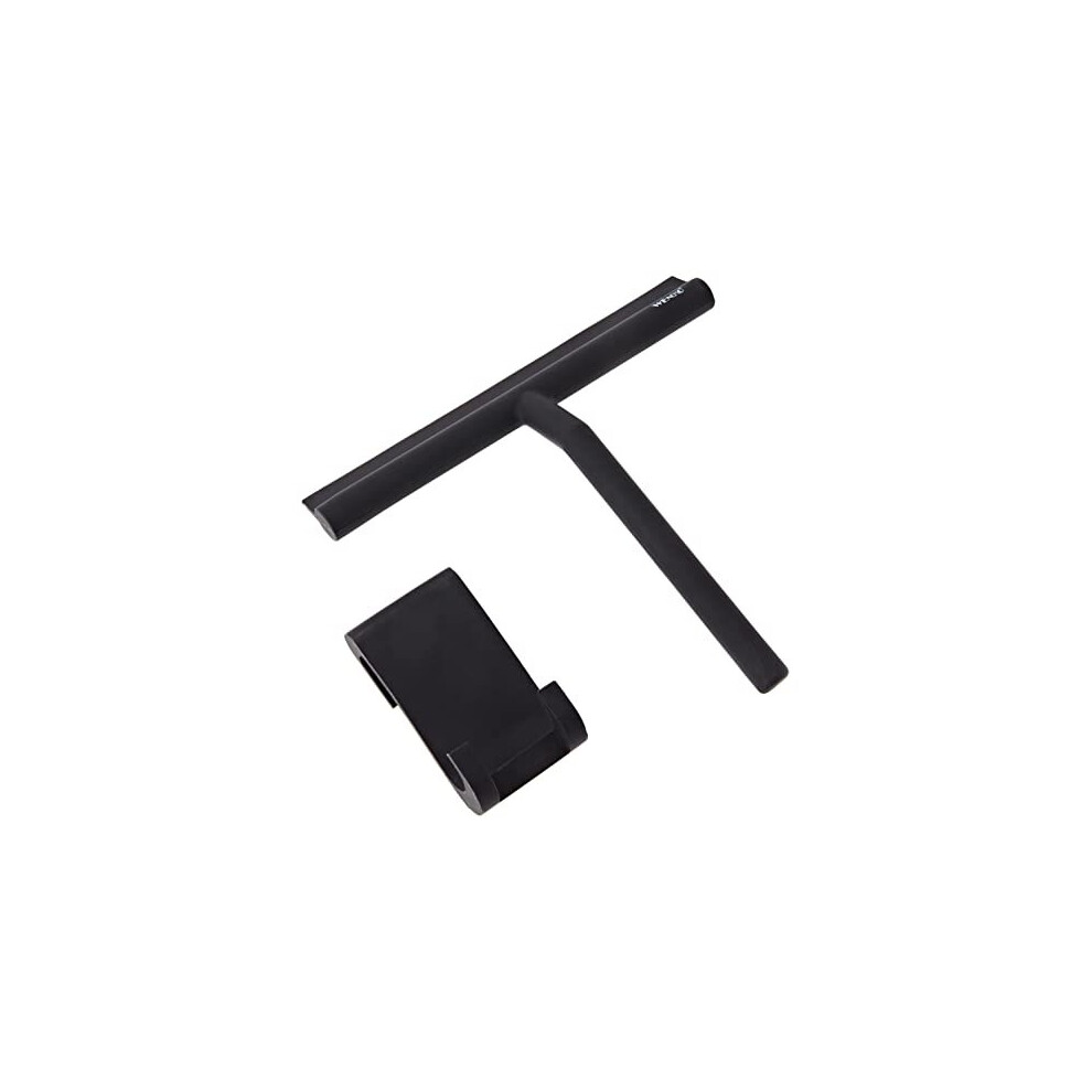 Bathroom Silicone Mola Shower Squeegee Leather Black 21 x 245 x 4 cm
