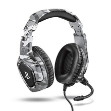 23531 GXT 488 ForzeG Officially Licensed for PlayStation Gaming Headset for PS4 and PS5 with Flexible Microphone and Inline Remote Control Grey