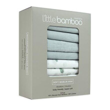 Muslin Squares 8 Pack 60 x 60cm Whisper Grey