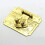 Pure Copper Square Wood Box Toggle Latch Retro Decorative Lock Catch Lock with Screws for Suitcase Chest Trunk Latch Clasp Jewelry Box 65 52cm Golden 6