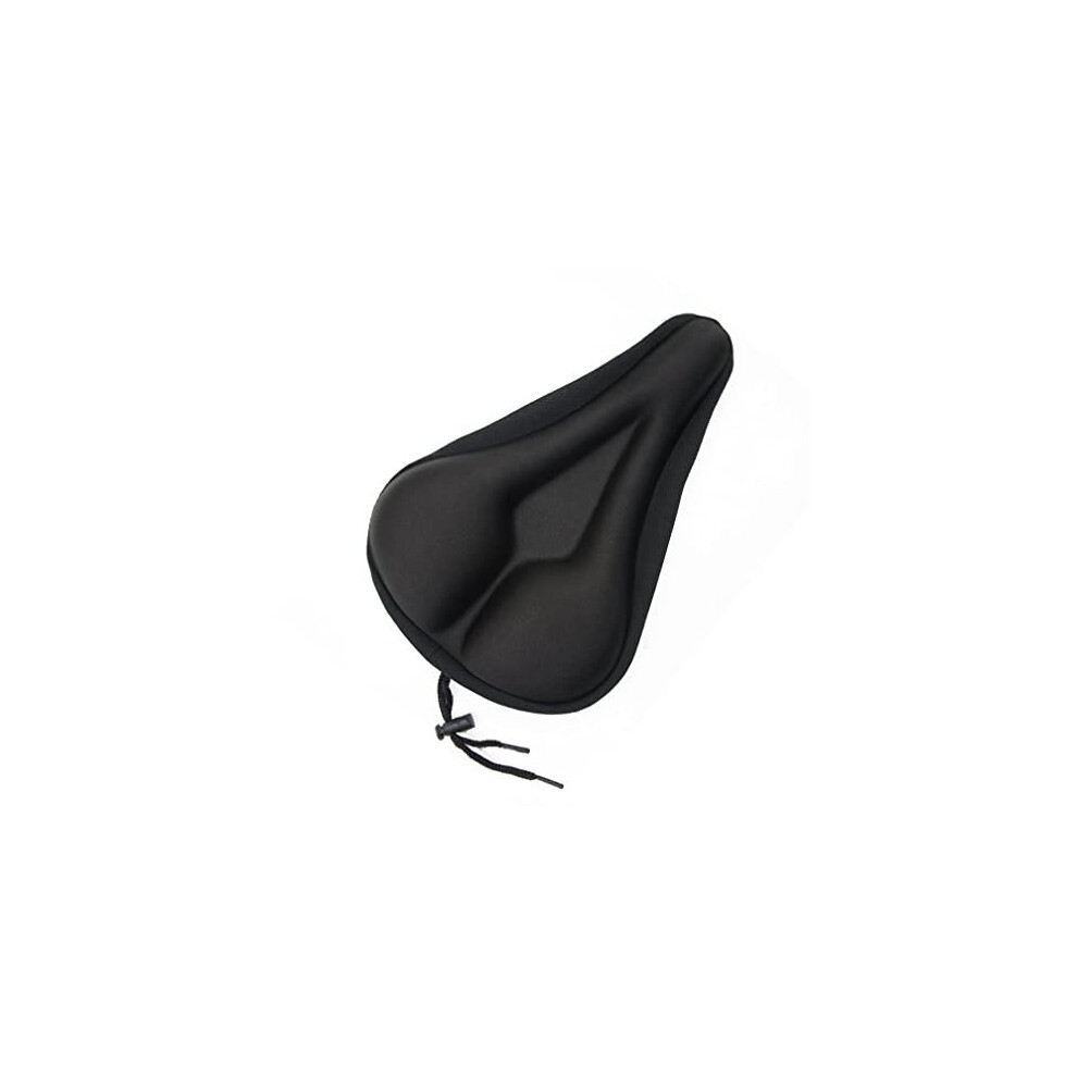 Gel Bike Seat Cover Extra Soft Saddle Cushion Cycle Saddle Cushion Bicycle Seat Cover for Road Bike and Mountain BikeBlack