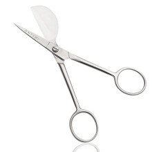 Applique Scissors 45 With Duckbill Edge Shaped Paddle For Art Crafting Fabric Thread Needlework and Embroidery Versatile Miniature Scissors For Sewing