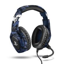 23532 GXT 488 ForzeB Officially Licensed for PlayStation Gaming Headset for PS4 and PS5 with Flexible Microphone and Inline Remote Control Blue