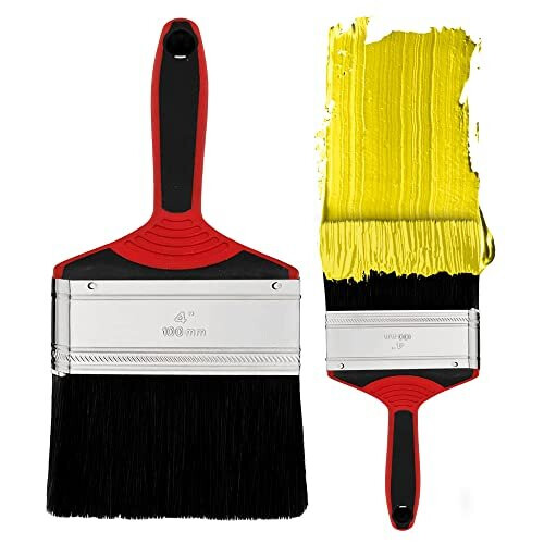 4 Inch Paint Brush for Interior and Exterior Painting Large Paint Brush