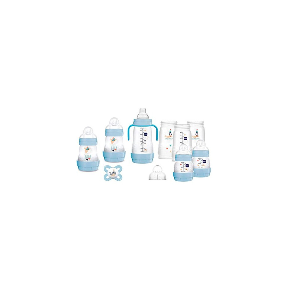Mam Easy Start Self Sterilising Anti Colic Starter Set Newborn Bottle Set And Soother Newborn Essentials For Boys