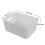 6Pack Small White Plastic Weave Rattan Storage Basket Box 2