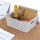 6Pack Small White Plastic Weave Rattan Storage Basket Box 3