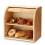 2Layer Bamboo Bread Bin with Removable Layer Self Assembly 1