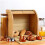 2Layer Bamboo Bread Bin with Removable Layer Self Assembly 7