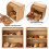 2Layer Bamboo Bread Bin with Removable Layer Self Assembly 3