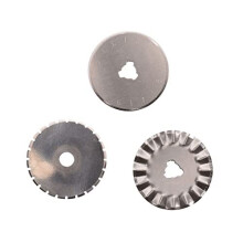 Cutter Blades 3 Pieces Left and RightHanded use Sharp Rotary Knives for Fabric Paper Leather Felt Cardstock and More Craft Materials 28 mm