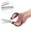 Pinking Shears Serrated Comfort Grips Handled Professional Dressmaking Sewing Craft Zig Zag Cut Scissors 9 Inch Black Red 5