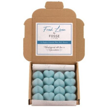 Fresh Linen Wax Melts 16 Pack Strong Scented Heart Shaped Soy Melts Up to 96Hr of Scent Per Box Hand Poured in The UK Vegan Plastic Free Long Lasting