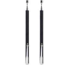 2pcs Telescopic Magnetic Pick Up Tool 26 Inches Rod Stick Extending Magnet Handheld Tool Black