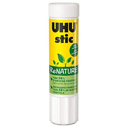 Stic ReNATURE 4 x 40g Eco Friendly Solvent Glue Stick in a Renewable Resource PackagingWhite 1