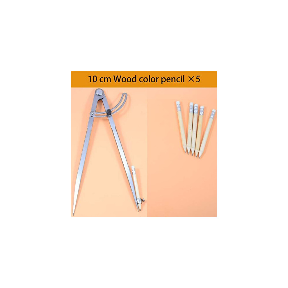 5MoonSun5's 8 Inch Large Pencil Marking Compass Circle Leather Scratch Compass Maker Scriber Wing Divider Ideal Drawing Circles Scribing Wood Metal Drafting