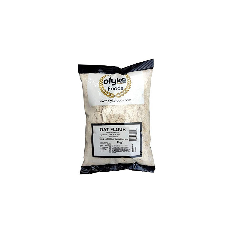 Olyke Oat Flour 1Kg 100 Oats White