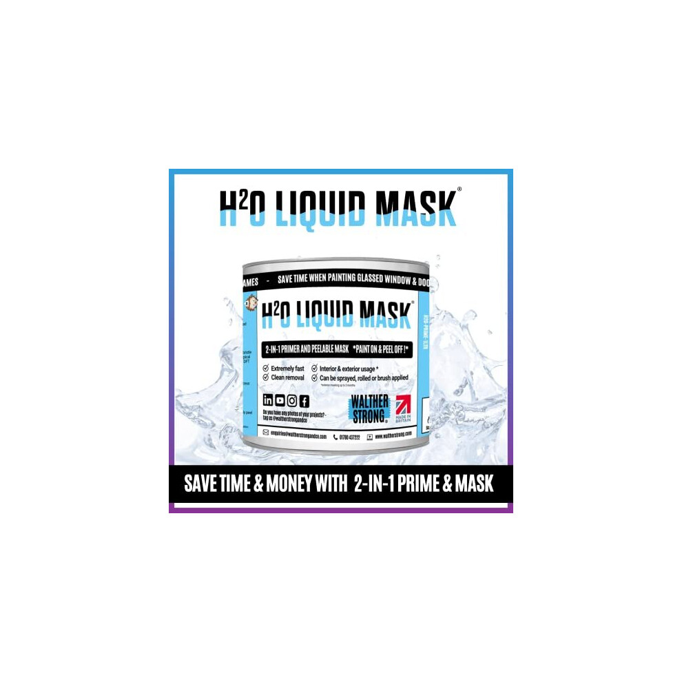 H20 Liquid Masking Fluid 2In1 Liquid Mask Primer Fast Results Impeccable Finish Simple Easy Applicationeasy Peel No Residue Primer Paint Mask And Peel - Image 3