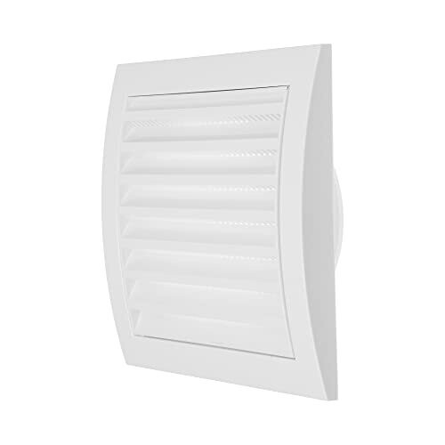 White Exhaust Hood Vent 4 Inch with Builtin Pest Guard Screen 100mm Air Vent Cover HVAC Exhaust