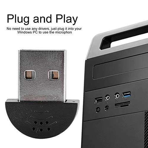 USB Mini Recording Microphone 360 Omnidirectional Portable Studio Speech Audio MIC Adapter Suitable for Web Chat Network Video Conferencing Network 2