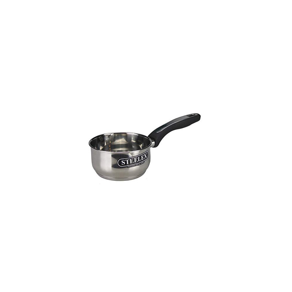 Induction Milk Pan 14cm Stainless Steel With Pouring Lip Spout Stainless Steel Small Milk Pan Deep Milk Pot Water Boiling Saucepan