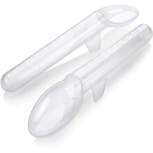 Calibrated Medicine Spoon for Kids Baby Toddler Pack of 2 2 Tsp10 mL Capacity Plastic Oral Liquid Dose Medication Graduated Dispenser