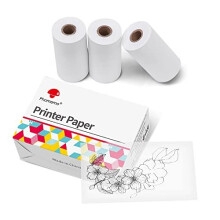 Transparent Printer Paper Width53mm Adhesive Sticker Printer Rolls for Phomemo M02 M02S M02Pro M03 Sticker Maker 3in1 Set