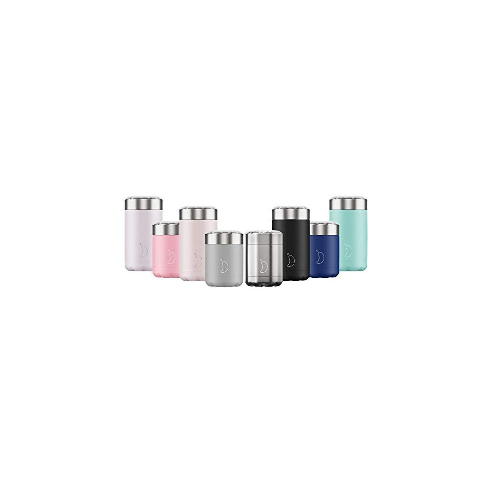 Food Pot LeakProof Premium Stainless Steel Reusable Food Container DoubleWalled Insulated for Hot or Cold Lunch Storage Pastel Green 500ml
