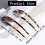 2 Pack French Style Cellulose Acetate Tortoise Shell U Shaped Hair Pin Fork Sticks 2 Prong Updo Chignon Pin for women 4