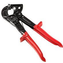 Ratchet Cable CutterRatcheting Cutter and Wire Cable Cutter Cut up to 240mm HS325A Heavy Duty Aluminum and Copper Ratchet Cable Cutter