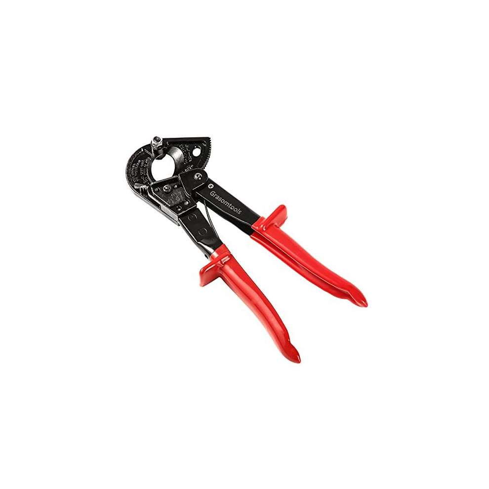 Ratchet Cable CutterRatcheting Cutter and Wire Cable Cutter Cut up to 240mm HS325A Heavy Duty Aluminum and Copper Ratchet Cable Cutter