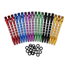 53 Millimeters Aluminium Dart Shafts 18 Pieces Harrow Dart Stems Throwing Fitting with Oring