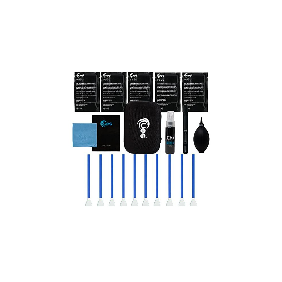 DSLR Camera Sensor and Lens Cleaning Travel Kit APSC Sensor Cleaning Swab Cleaner Air Blower Microfiber Cloth Lens Cleaning Pen Lens Paper