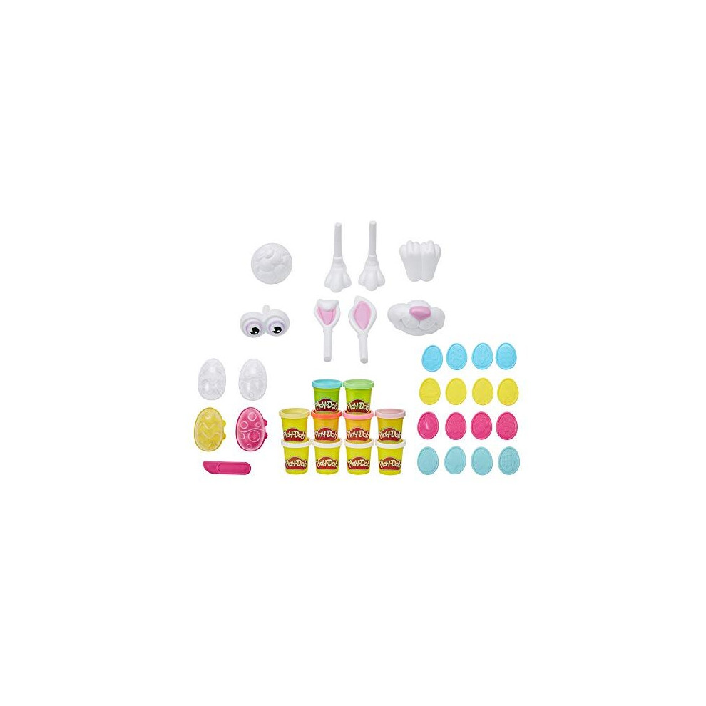 F0647FF1 Basket Toy 25Piece Bundle with 10 Cans of NonToxic Modeling Compound Easter Crafts for Kids 3 Years Bunny Dough Set Multi Amazon Exclusive