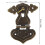 10Pcs Boxes Hasp Latch Antique Brass Latch Hasps Hoist Lock Decorative Bronze Vintage Locks with Screws for Jewelry Case Wooden Boxes 3