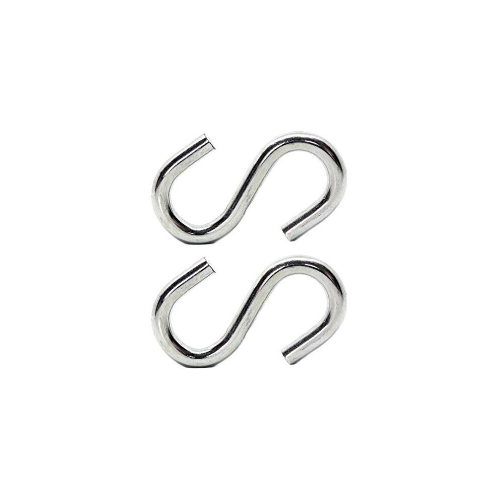 Heavy Duty S Hook 8Mm Thick Hammock Shook Pack Of 2 Up To 250Kg 5060729712993