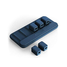 Cable Management Magnetic Cable Holder Desktop Cable Ties 5 Clips for Lightning Cable USBC Cable Micro Cable Sticks to Wood Marble Metal and Glass in