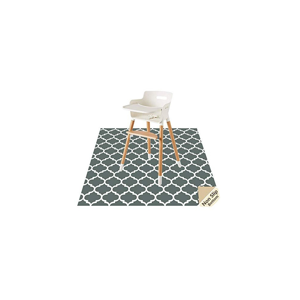 Baby Splat Floor Mat For Under High Chairartscrafts By 51 Waterproof Antislip Food Splash Spill Mat For Eating Mess Washable Floor Protector Clcrobd