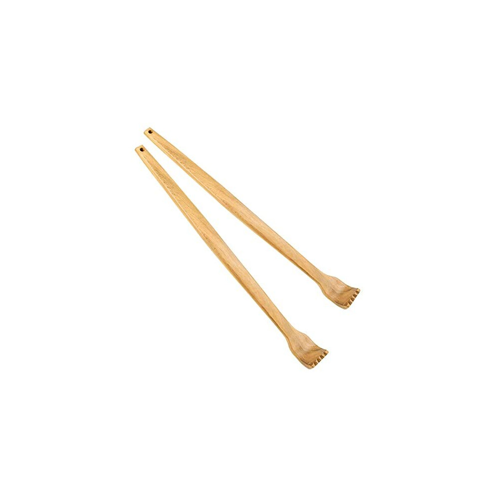 Winkwinky 2 Pcs Wooden Back Scratchers Manual Back Massager With Long Handle Back Scratcher For Body Relaxation And Massage156in152in
