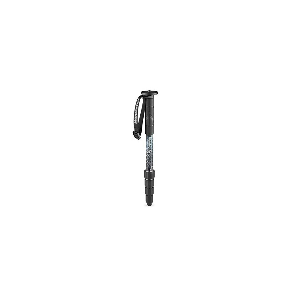 Element MII MMELMIIA5BK Lightweight 5section Aluminium Travel Camera Monopod with Wrist Strap Rubber Grip Twist Locks Load up 16kg for Compact cameras