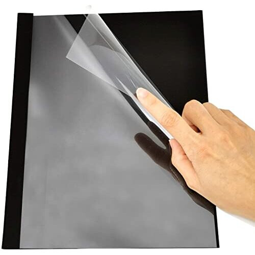 Thermal Binding Cover 6mm 55 Sheets Binding Capacity A4 Black Pack of 25 2