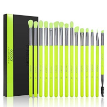 Eyeshadow Brushes Docolor Eye Makeup Brushes 15pieces Professional Eye Makeup Brush Set with Premium Wooden Handles for Eyeshadow Concealer Eyebrow