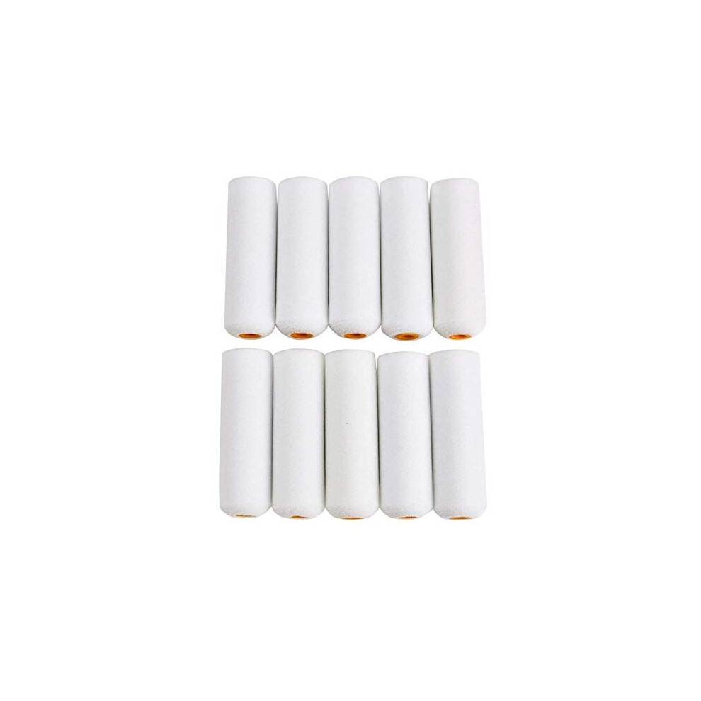 TIJAR Pack of 10 High Performance 4 100mm Decorating Painting Gloss Mini Roller Sleeves