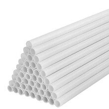 White Cake Dowels 50 Pieces Cake Support Rods 04 Inch Diameter Plastic Cake Stand Sticks Cake Round Dowels Straws for Tiered Cake Construction and