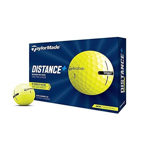 TaylorMade 2021 TaylorMade Yellow Distance Golf Balls