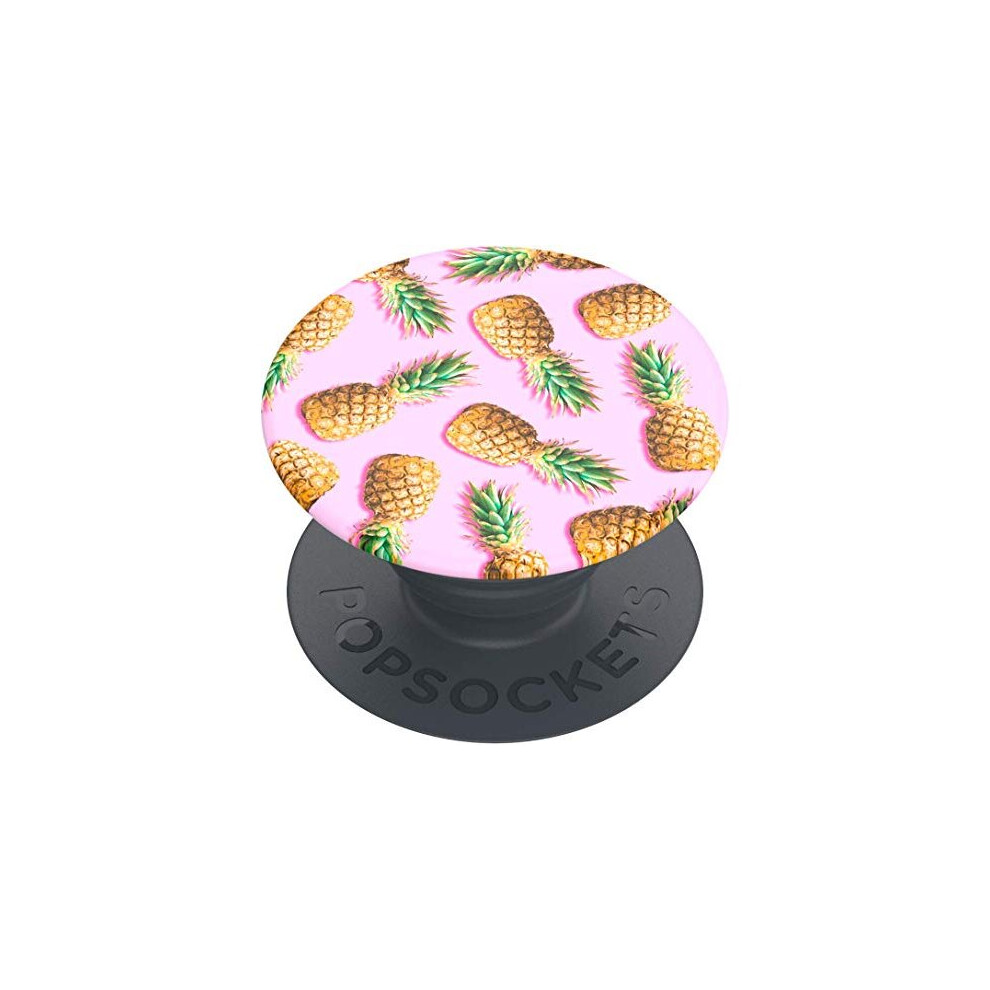 PopSockets PopGrip Basic Expanding Stand and Grip for Smartphones and Tablets Top Not Swappable Pineapple Palooza