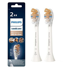 Sonicare Genuine Sonicare A3 Premium AllinOne Brush Head for Complete Care Pack of 2 White HX909210 30 g 2Count