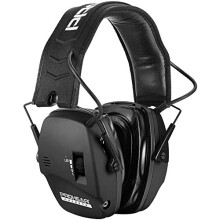 036 Shooting Ear Defenders Muffs with Gel Ear Pads Hunting Sound Amplification Earmuffs Low Profile Hearing Protection for Gun Range