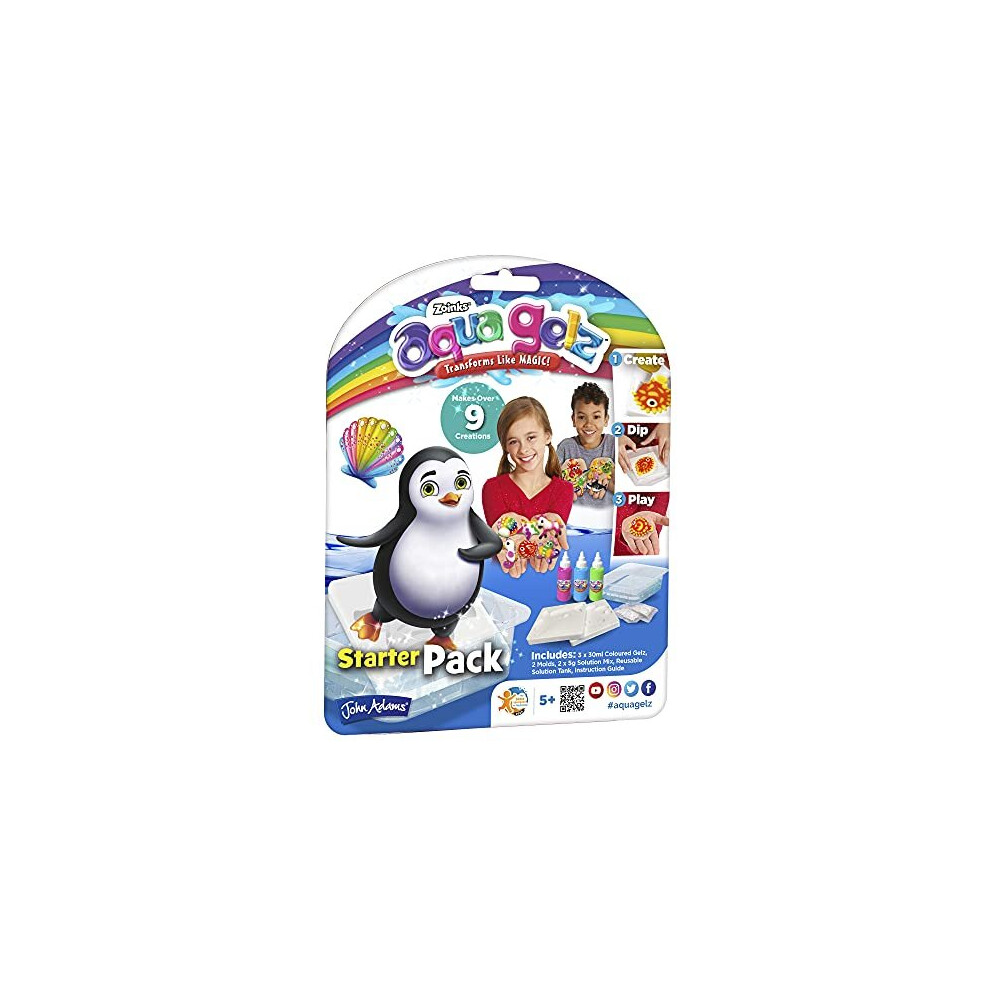 John Adams Aqua Gelz Starter Pack Aqua Gelz Transforms Like Magic Arts Crafts Ages 5