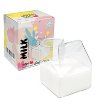 Glasm?lkskartoncreme pitcher s?d klar Kawaii Milk Carton Cup Mini Creamer Pitcher Container 12 oz 1 stk